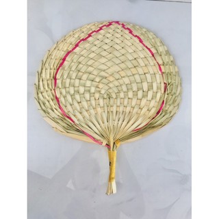 QUẠT CẦM TAY BẰNG LÁ CỌ ĐAN