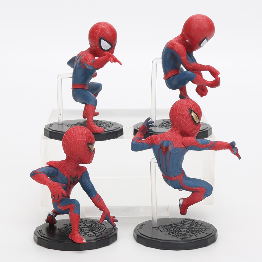 Set 4 mô hình đồ chơi nhân vật Spiderman trong phim The Avengers