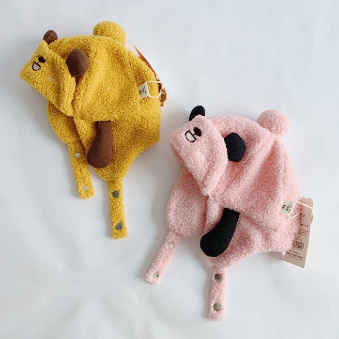 Mũ len cho bé, mũ phi công cho bé lông cừu siêu ấm, cực xinh