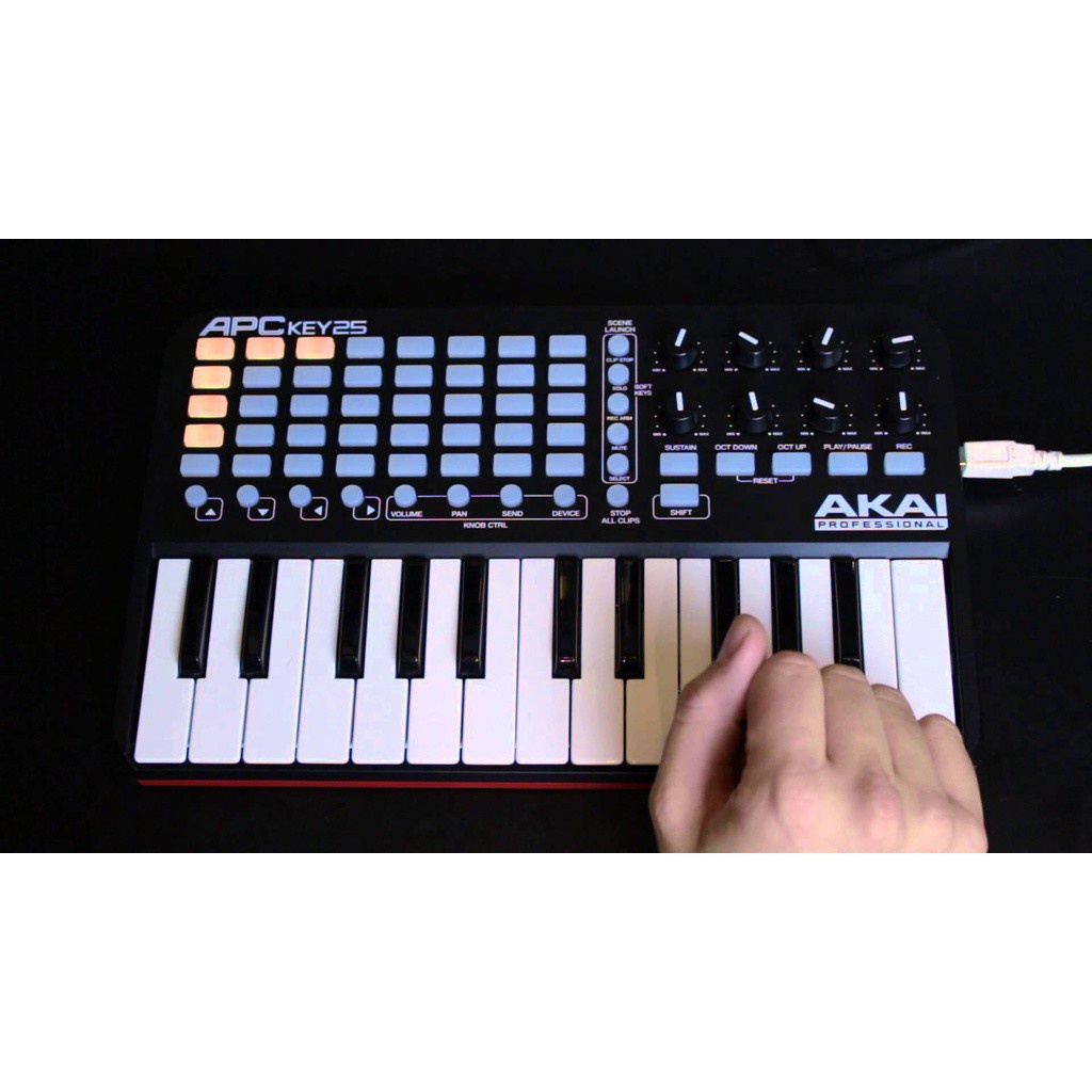 Đàn organ tạo beat AKAI APC 25 - phím cực nhạy