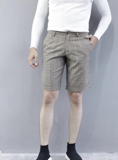Quần short Tây caro