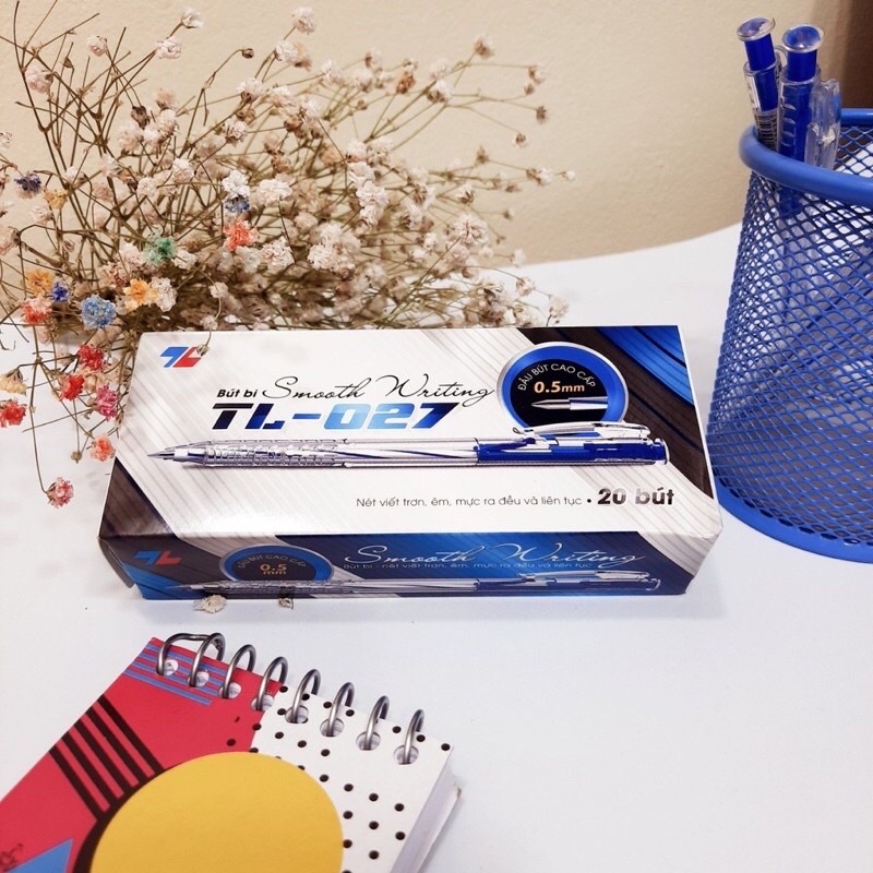Hộp /20 Bút Bi THIÊN LONG 027 Nét 0.5mm.(Hàng công ty chính hãng)