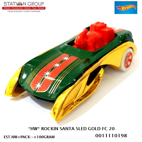 Hot Wheels Mô Hình Xe Đồ Chơi Rockin Santa Sled Fc 20 - Diecast