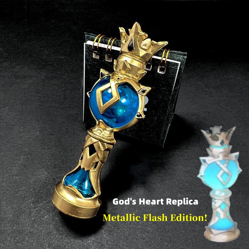 Genshin impact  Động Cao Bằng Kim Loại Phát Sáng Hình Trái Tim Nhiều Màu Sắc