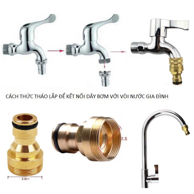 ❤️FREESHIP❤️ 🚛 Bộ dây và vòi xịt tăng áp lực nước 300% rửa xe tưới cây 236498 ➖ dây trắng [SKM]