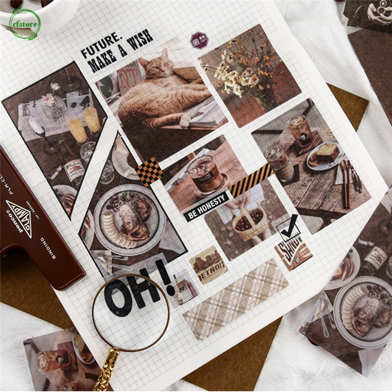 Set 70 Miếng Dán Trang Trí Nhật Ký Sáng Tạo