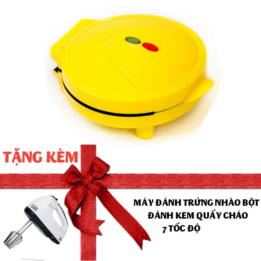 Máy nướng làm bánh mỳ 7 khuôn hình thú tặng máy đánh trứng