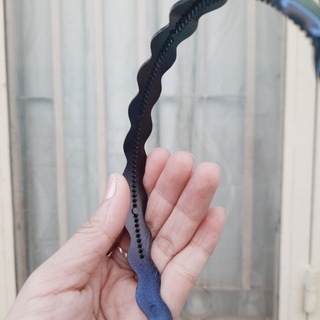 Bờm cài tóc bản dợn đen bóng/đen nhám (bản 1cm)