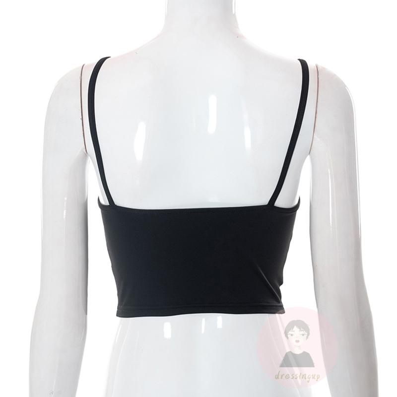 Áo Hai Dây Màu Trơn Thời Trang Mùa Hè Cho Nữ