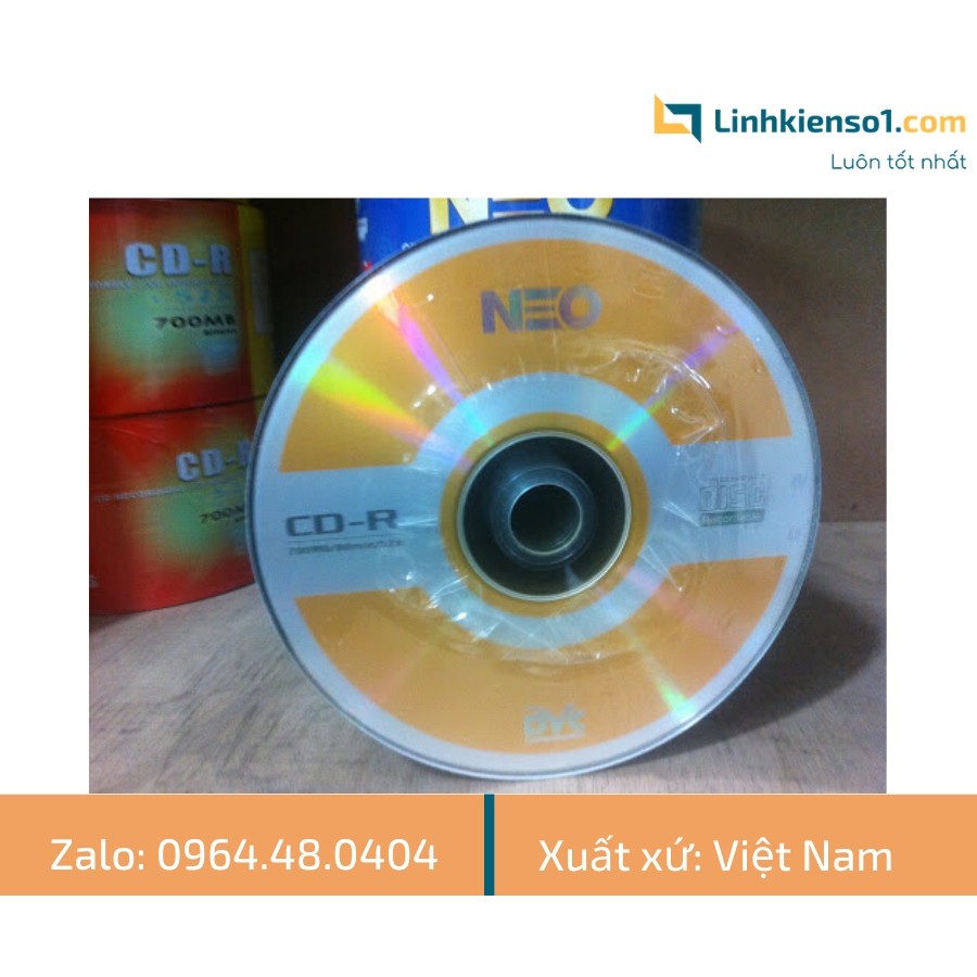 Đĩa CD-R Maxell MQ 700MB 50 cái (và CD-R NEO 700MB - Hàng Việt Nam)