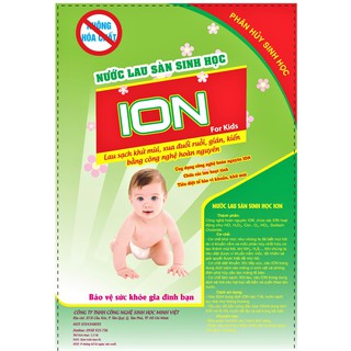 Nước lau sàn sinh học ion