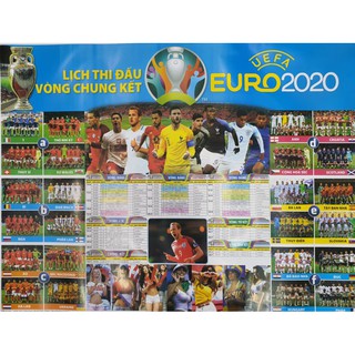 Lịch Bóng đá EURO 2021 [Mẫu 20k]