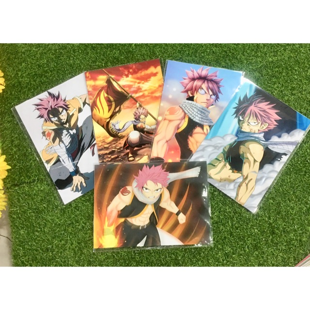 Ảnh nátu anime 5 tấm mẫu ngẫu nhiên khổ a4-20x30cm