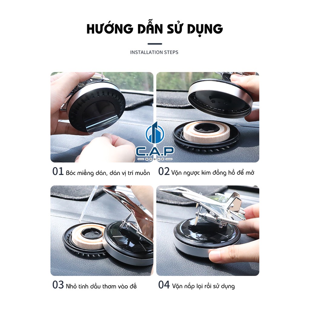 Nước hoa ô tô cao cấp dầu thơm để xe hơi mô hình Máy bay kim loại - 1VII5/28V