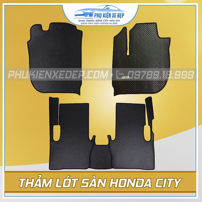 Thảm lót sàn ô tô Kata⚡CAO CẤP⚡  cao su Thái Lan cho xe Honda Odyssey/ Jazz / HRV / CRV / Civic / City / Brio /Accord