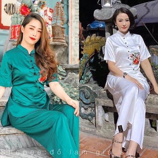 ĐỒ LAM ĐI CHÙA # SẨM THÊU VẢI LỤA