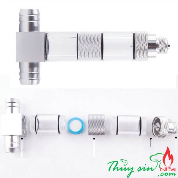 Trộn CO2 chữ T Mufan | Trộn CO2 đường ống | Trộn CO2 thủy sinh | Trộn ngoài Mufan