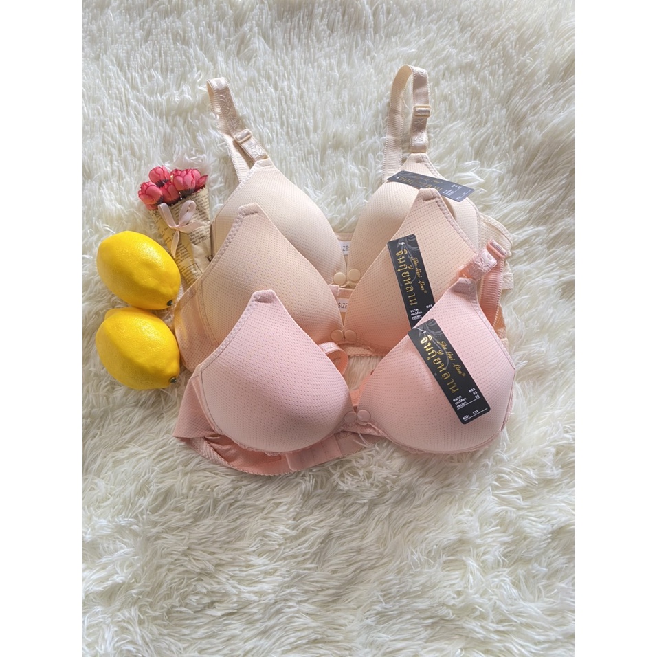 Áo lót bầu và sau sinh cho con bú (nhập khẩu Thái Lan) - Áo ngực mở cúc ngang Q018 - Áo lót thông hơi