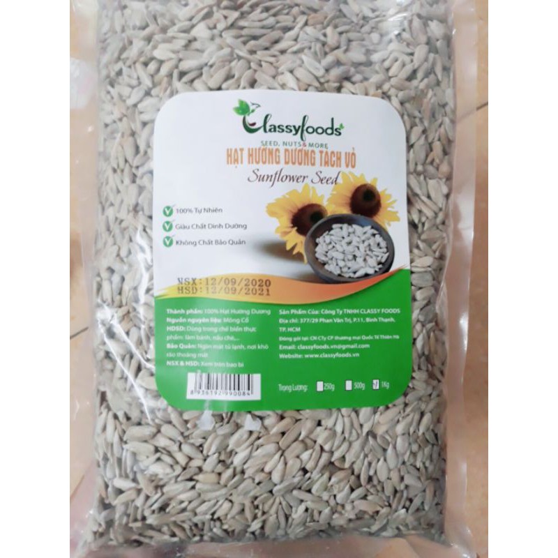 Hạt hướng dương tách vỏ 100g