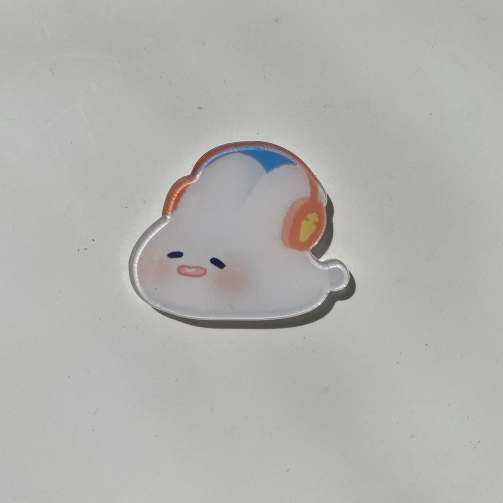 Sticker cài áo, Huy hiệu balo dễ thương Tobun Fashion nhựa acrylic SPM08