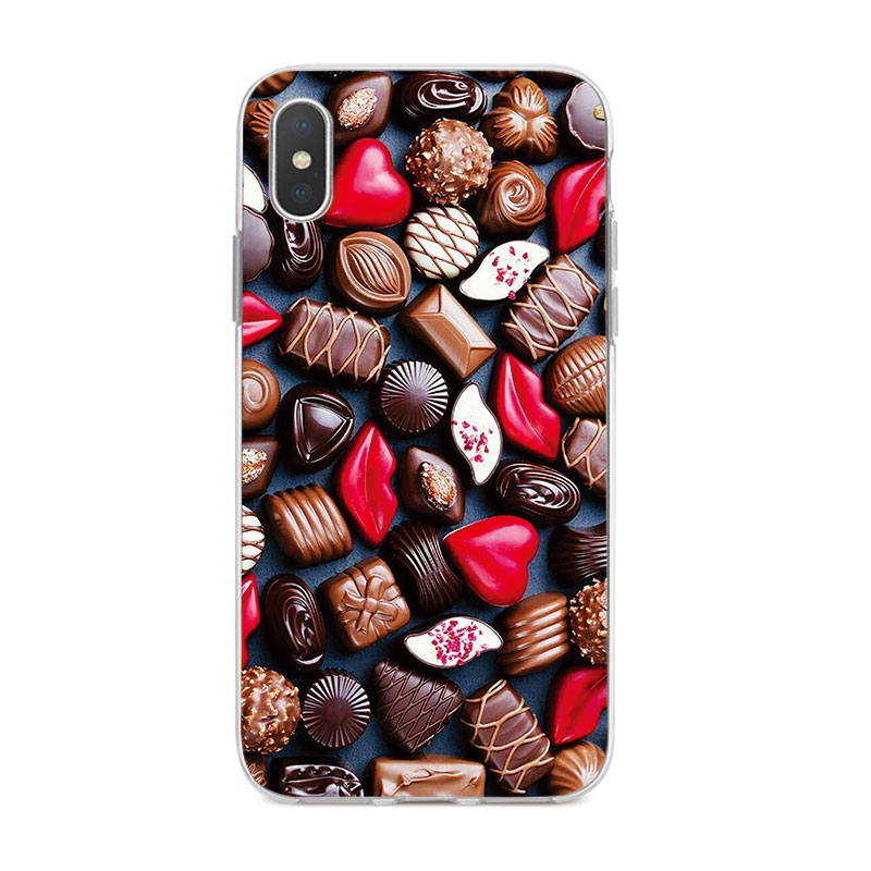 Ốp Lưng iPhone X 6 6s 6Plus 6s Plus 7 7Plus 8 8Plus 5 5s SE TPU mềm Case Đá đầy màu sắc