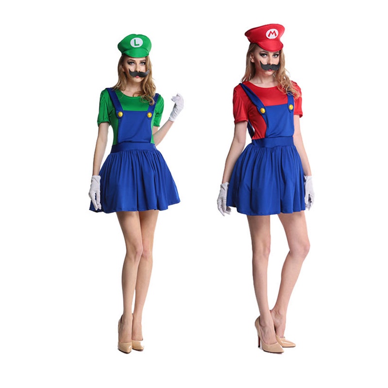 Trang Phục Hóa Trang mario Nhân Dịp halloween Dành Cho Trẻ Em Và Người Lớn