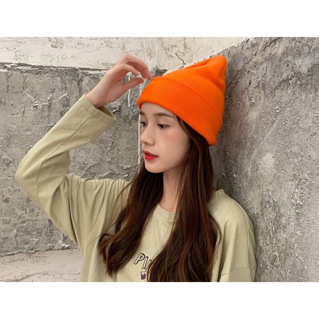 [Chuyên sỉ Tận Gốc] Mũ / Nón Len Màu Trơn Beanie Nhiều Màu Cho Nam/Nữ Dài 30cm