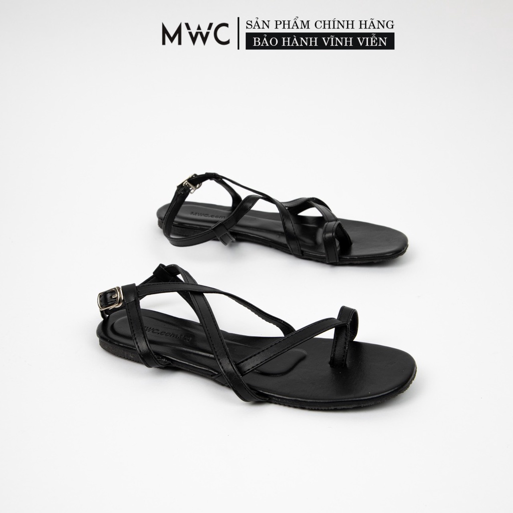 Giày Sandal Nữ MWC Đế Bệt Quai Mảnh Phong Cách Chiến Binh NUSD- 2857