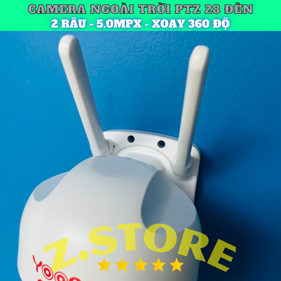 Camera IP Yoosee Ngoài Trời PT28 FullHD Tiếng Việt - Xoay 360 và Thẻ 32 Gb
