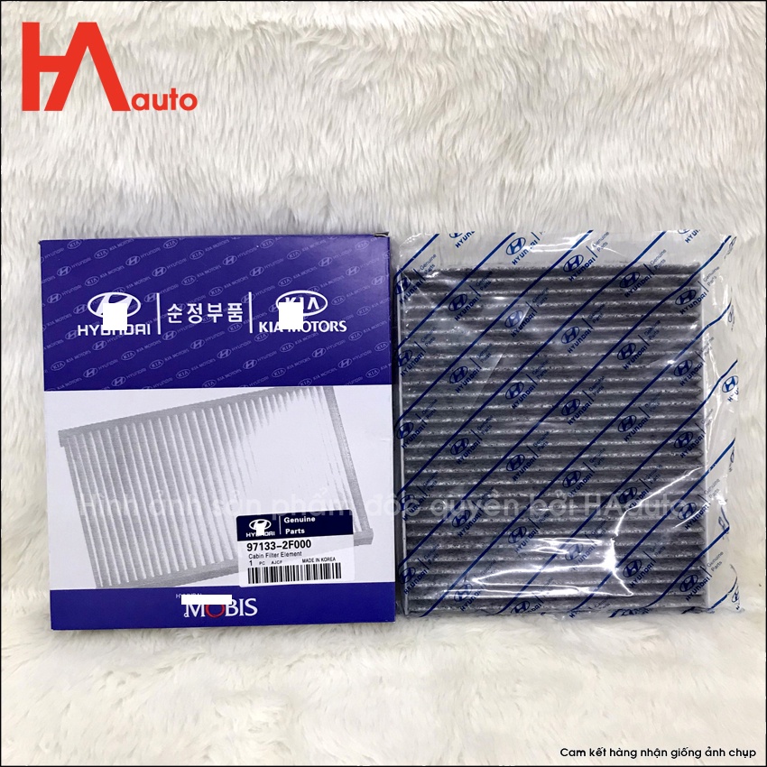 Lọc gió điều hòa  Kia Sorento đời 09-14, Cerato đời 04-09, Sedona đời 06-14. Mã 97133-2F000-D.
