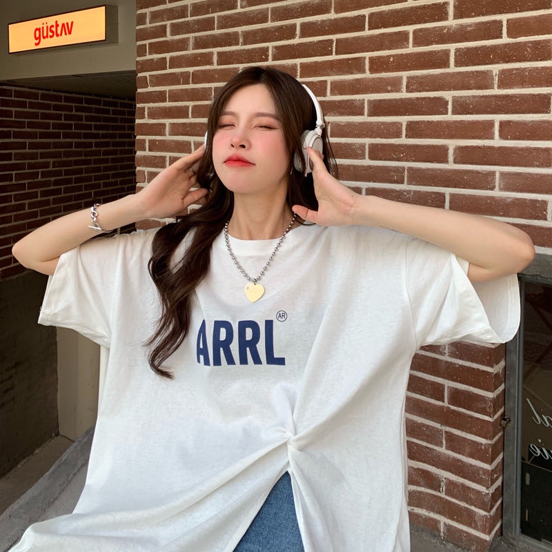 Áo Thun Tay Lỡ Dáng Rộng Xẻ Tà JL-TX-254