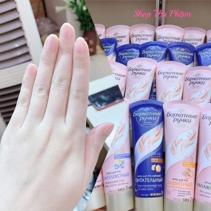 Kem Dưỡng Da Tay Silky Hands  Nga 80ml giúp dưỡng ẩm và chăm sóc da tay