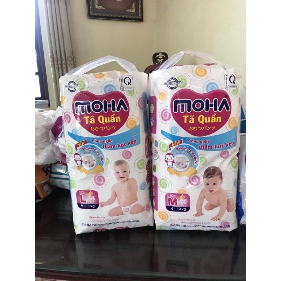 Bỉm MOHA Dán đủ size S54/M48/L42