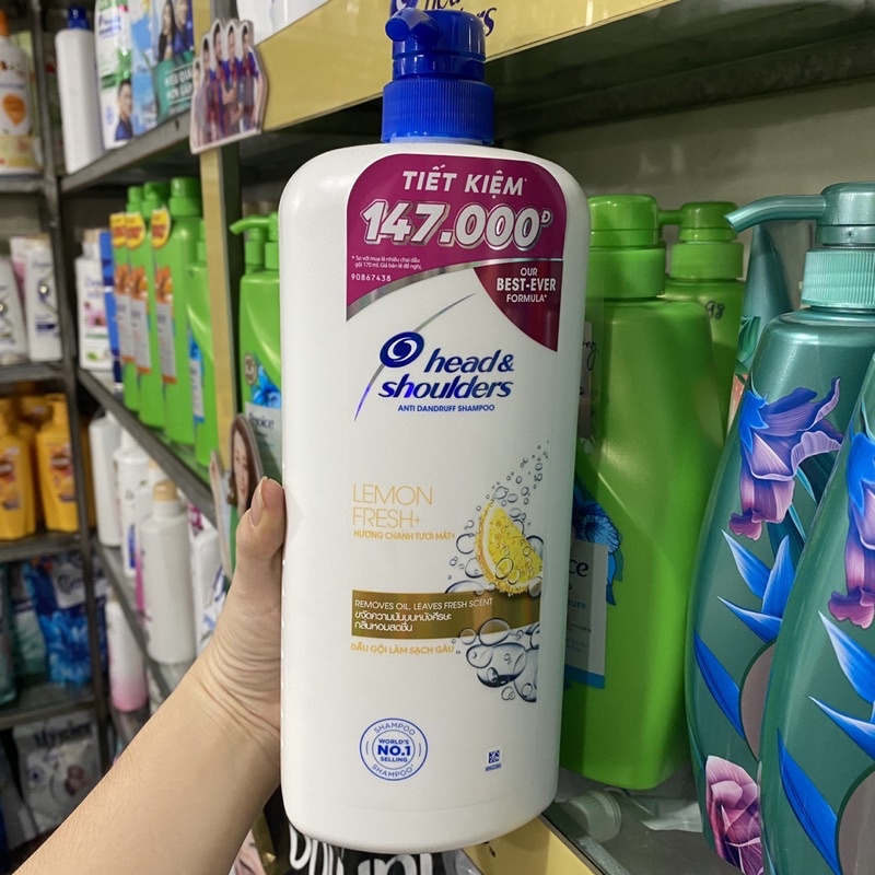 Dầu gội sạch gàu Head &amp; Shoulders hương chanh tươi mát 1.2 lít
