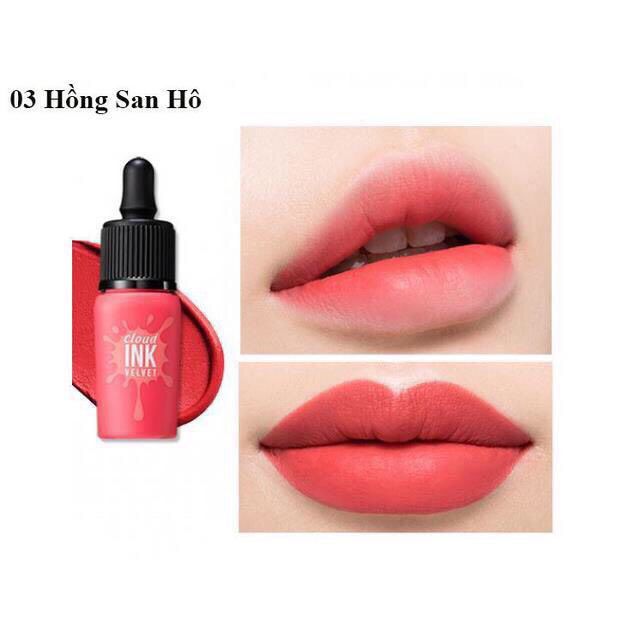 Son kem Ink cloud velvet hàng chính hãng Hàn Quốc
Xuất xứ : chính hãng Hàn Quốc