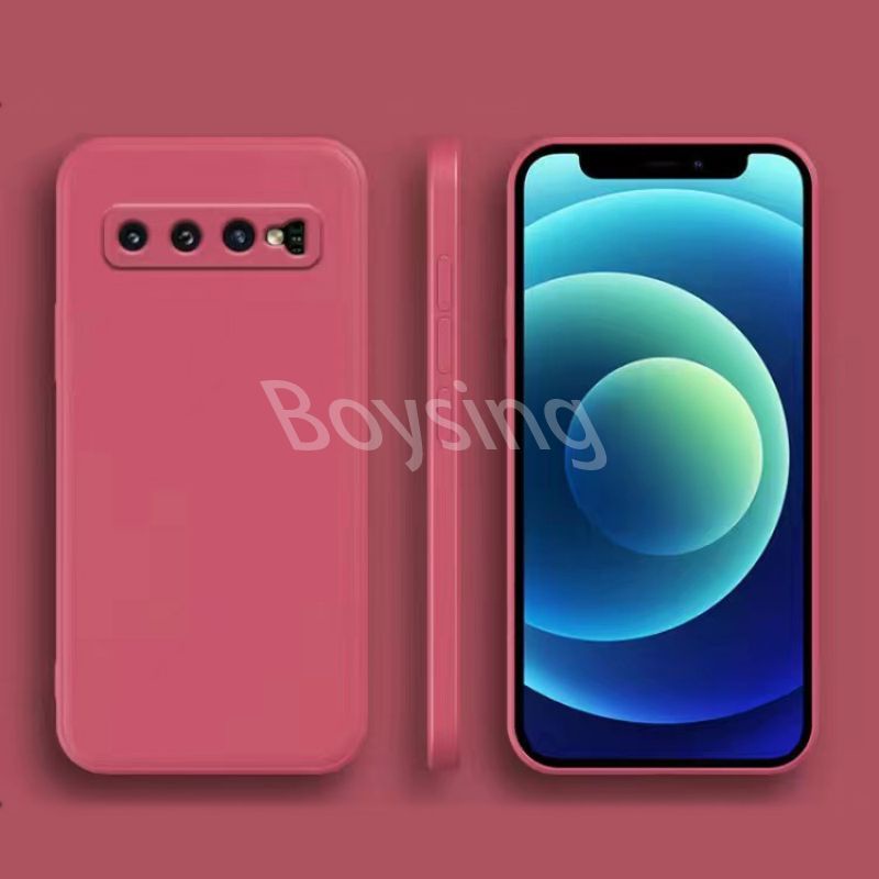 Ốp Điện Thoại Silicon Dẻo Vuông Cho Samsung S8 S9 S10 S10E S10E S20 Plus Ultra