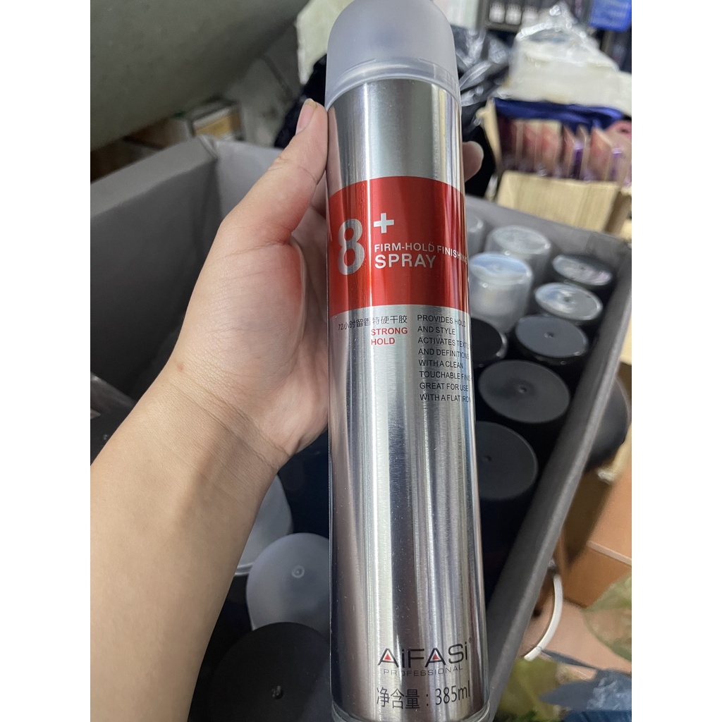 Gôm xịt tạo kiểu tóc cứng AIFASI 8+ 385ml