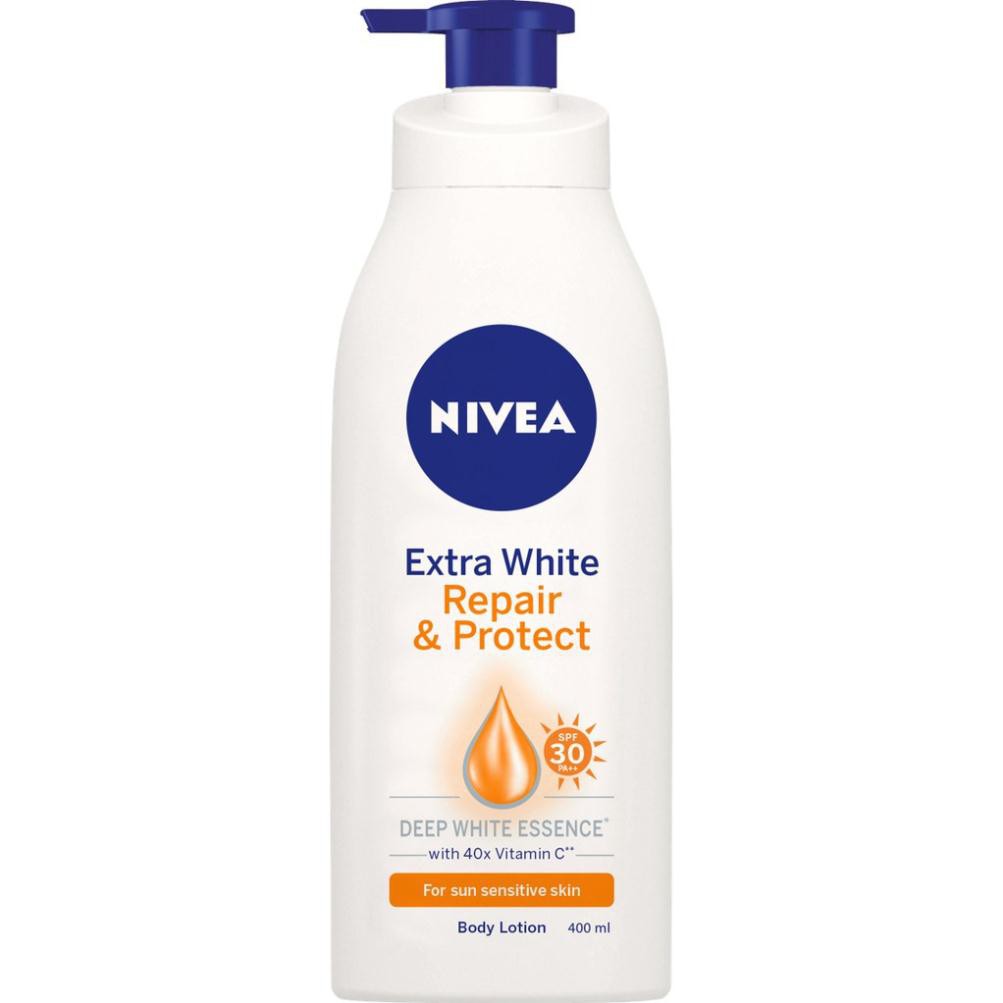 Sữa dưỡng thể dưỡng trắng NIVEA ban ngày giúp phục hồi & chống nắng SPF30 (350ml) - 88311