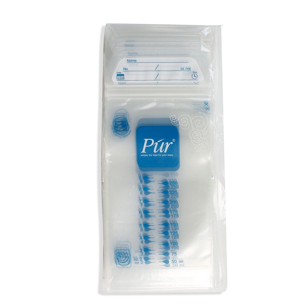 Hộp 50 Túi Trữ Sữa Pur Thái Lan 250ml