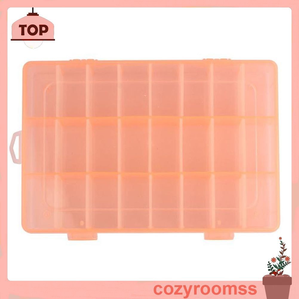 Hộp nhựa 24 ngăn dùng đựng trang sức tiện dụng