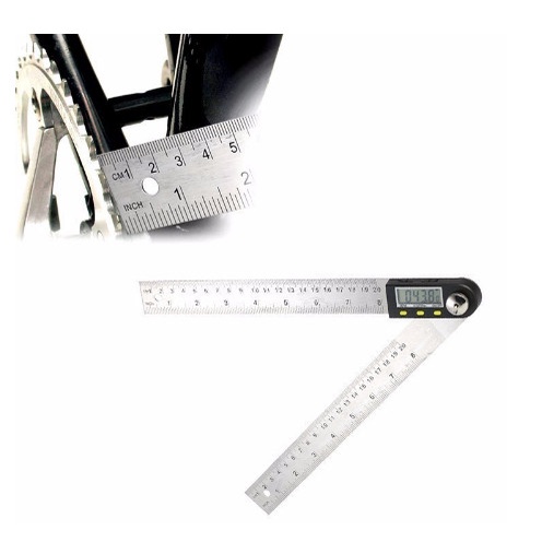 Thước đo góc điện tử 360°, dài 20cm, 30cm bằng thép không rỉ khắc chìm - sai số 0,01mm, pin 3V theo công nghệ nhật
