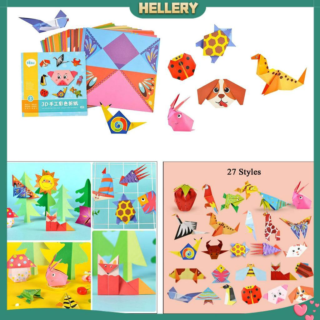 Bộ Giấy Xếp Hình Origami 3D Nhiều Màu Dành Cho Người Mới Bắt Đầu