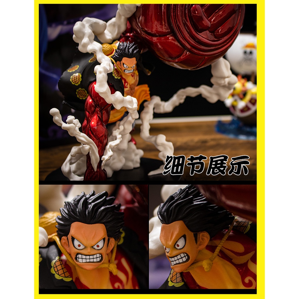 XÃ KHO  [25cm] Luffy Gear 4 Mô Hình Nhân Vật Làm Bằng Tay OnePiece