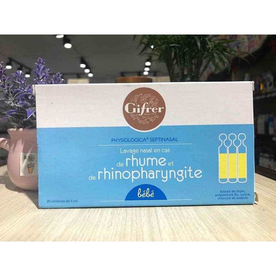 Nước muối sinh lý Gifrer Physiologica 30 ống & 40 ống/5ml (hộp)