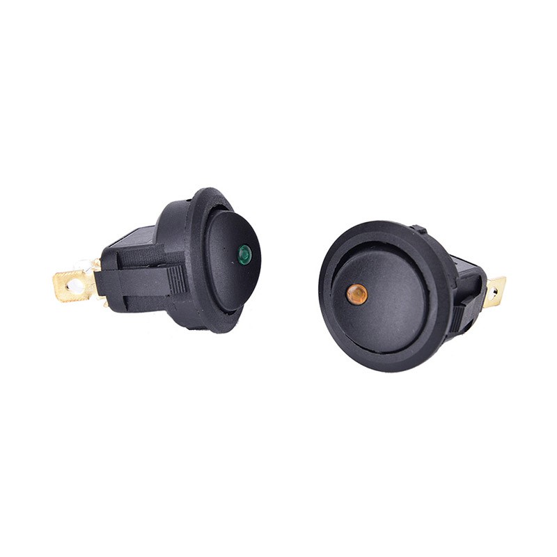 4 Công Tắc Tròn Bật / Tắt Đèn LED 12V Cho Xe Hơi, Tàu Thuyền