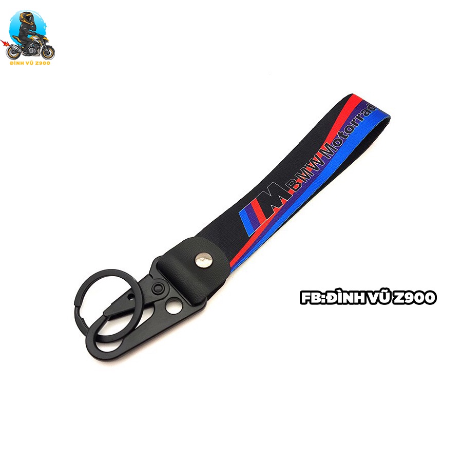 Móc chìa khóa đầu bấm kim loại CHẮC CHẮN, logo IN các hãng xe phân khối lớn, các hãng pô, dầu nhớt
