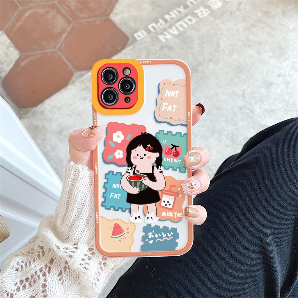 Ốp lưng iphone Not Fat trong cạnh vuông 6/6plus/6s/6splus/7/7plus/8/8plus/x/xr/xs/11/12/13/pro/max/plus/promax