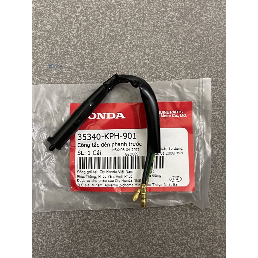 Công tắc đèn phanh trước xe wave nhỏ future neo thắng đùm 35340KPH901 hàng chính hãng