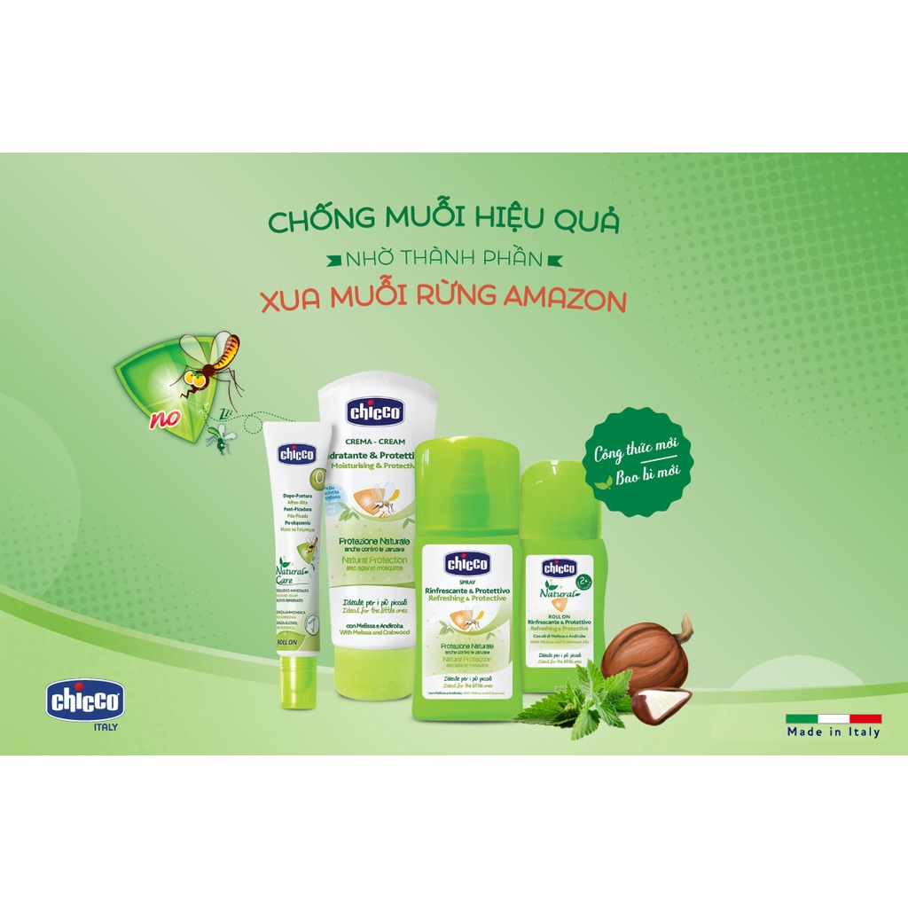 {CHICCO} Xịt chống muỗi, côn trùng 100ml