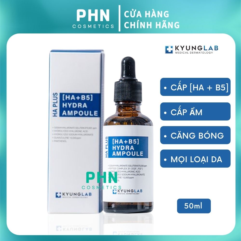 Tinh chất serum căng bóng da KYUNG LAB HA Plus Hydra Ampoule [ HA + B5